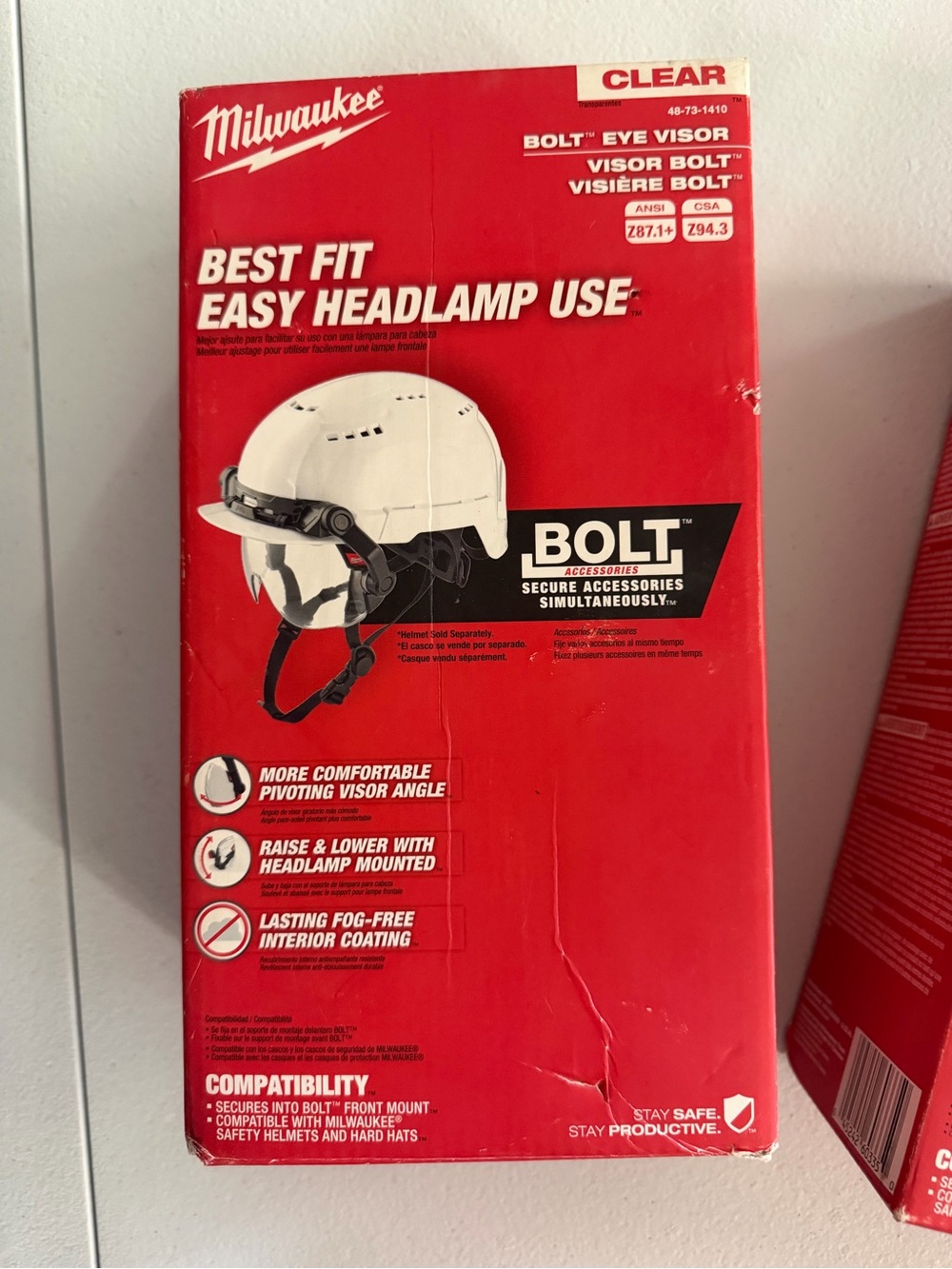 Milwaukee Bolt Clear Eye Visor - Clear Lens